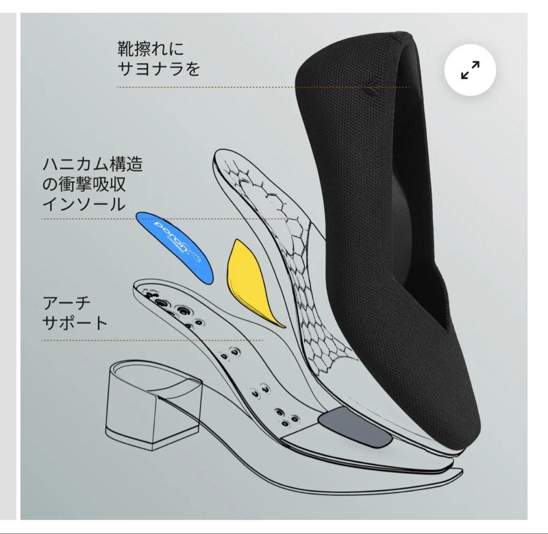 VIVALA ブラック ハイヒールパンプス 25.0cm