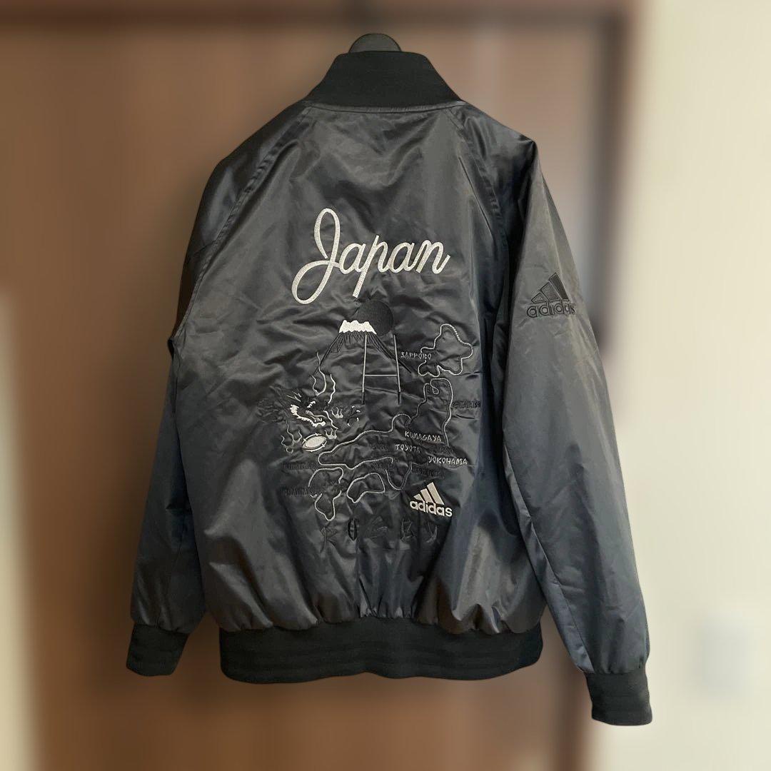 オールブラックス adidas スカジャン - メルカリ