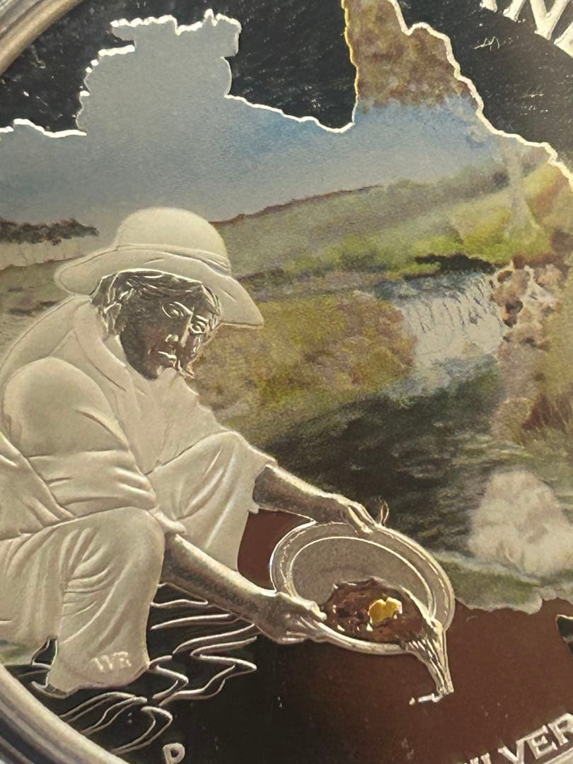 オーストラリア ランドダウンアンダー ゴールドラッシュ 1オンス銀貨