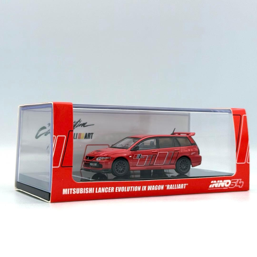 美品】INNO 64 ミツビシ ランエボ9 ワゴン ラリーアート レッド