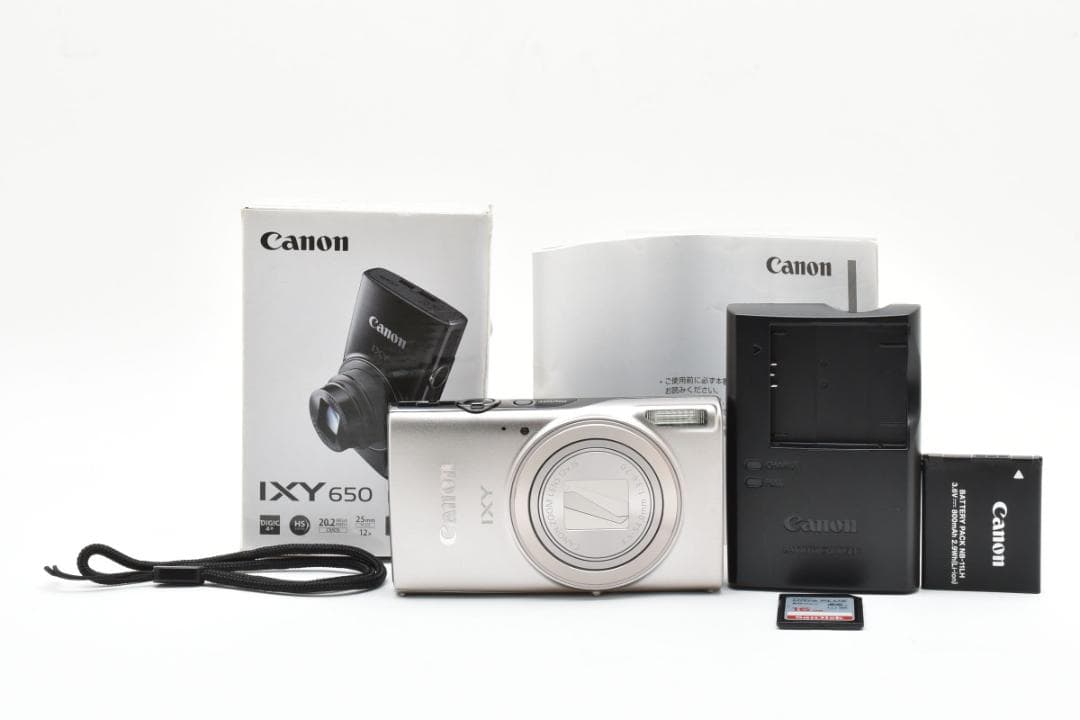 超美品 Canon IXY 650 コンパクトデジタルカメラ シルバー キヤノン