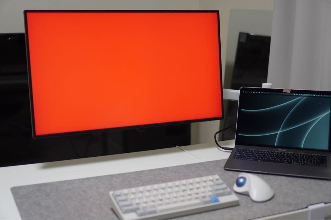 【美品】Dell U2723QE 最新ファームウェア　4kモニター デル