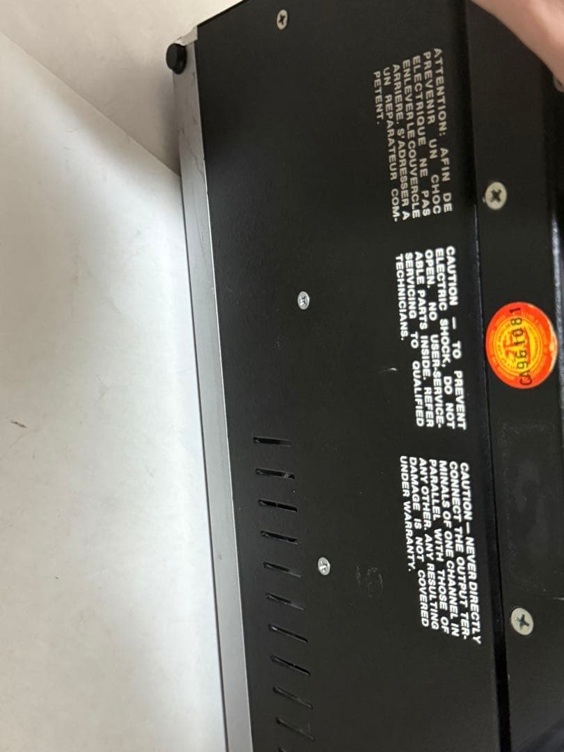 動作品 CROWN D-75 AMCRON クラウン 業務用パワーアンプ