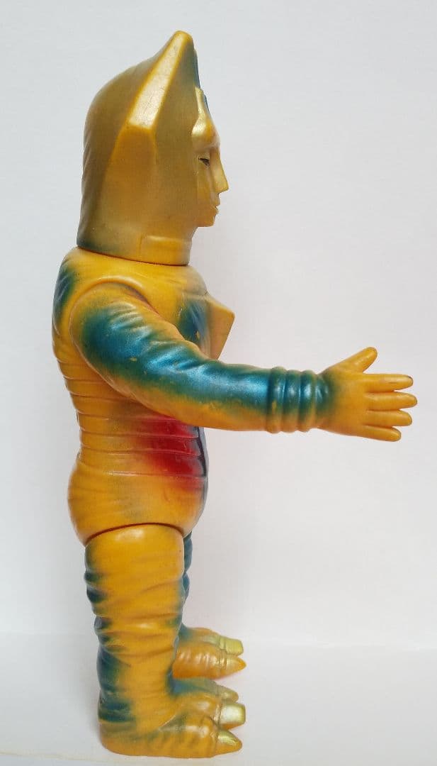 ブルマァク ゴールドサターン ソフビ 当時物 ミラーマン 怪獣 ゴールド