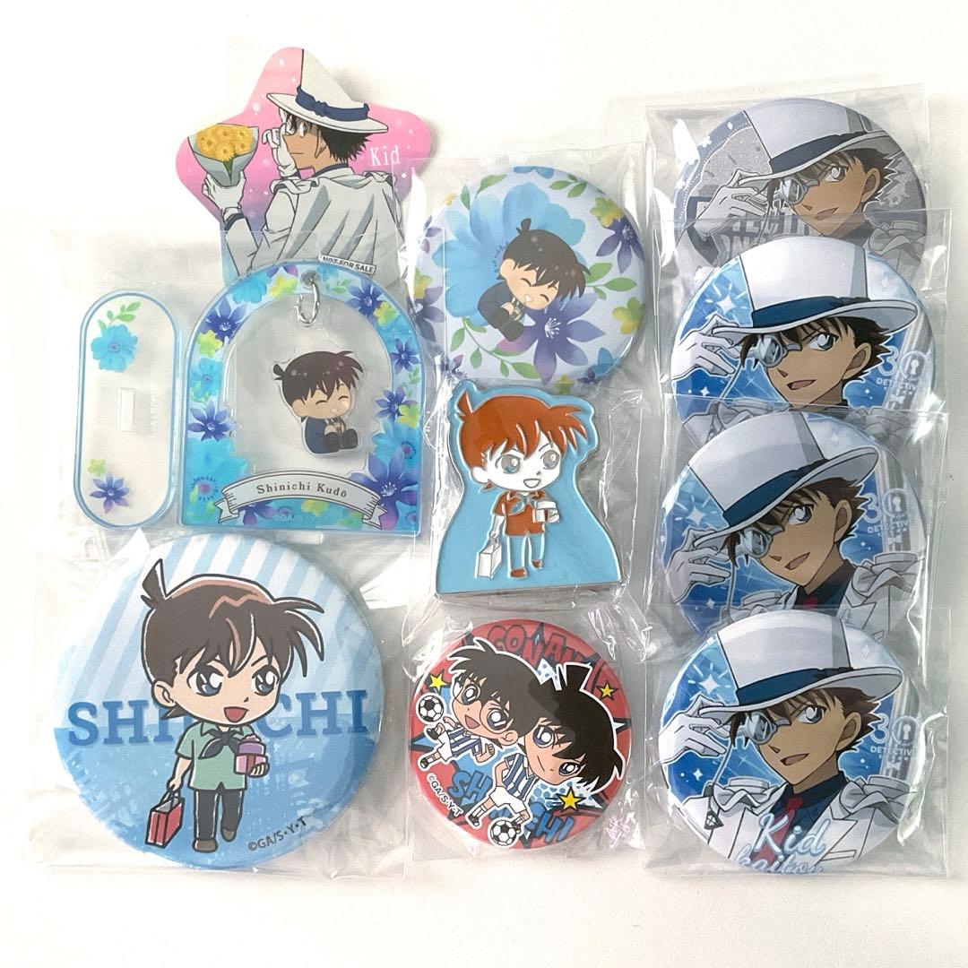 名探偵コナン 怪盗キッド 工藤新一 コナンランド アクリルスタンド 缶