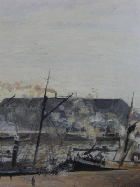 カミーユ・ピサロ、ルーアンの波止場、希少画集画、新品額装付 - メルカリ