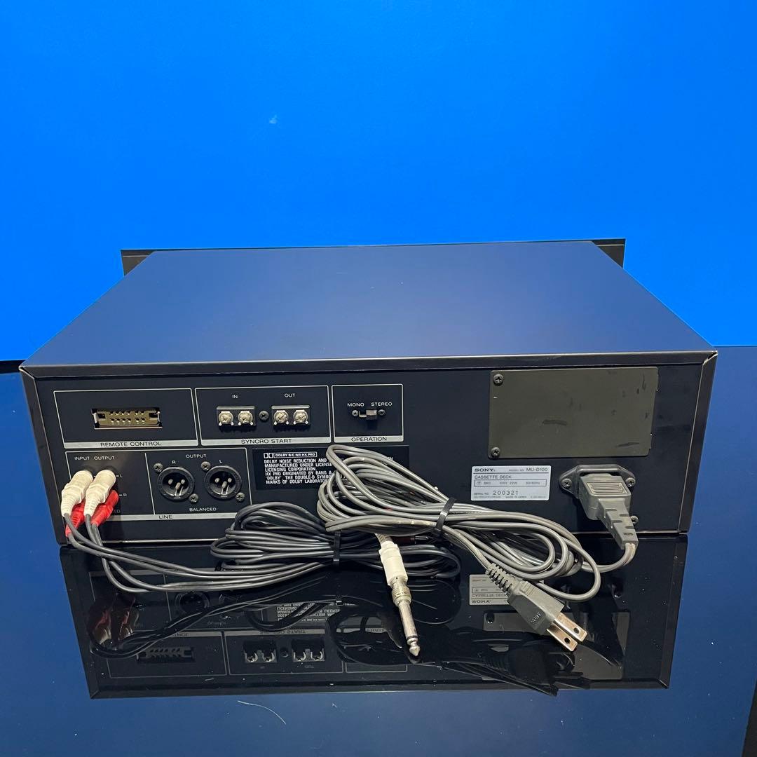 SONY ソニー MU-D100 HX PRO カセットデッキ 動作確認済現状品