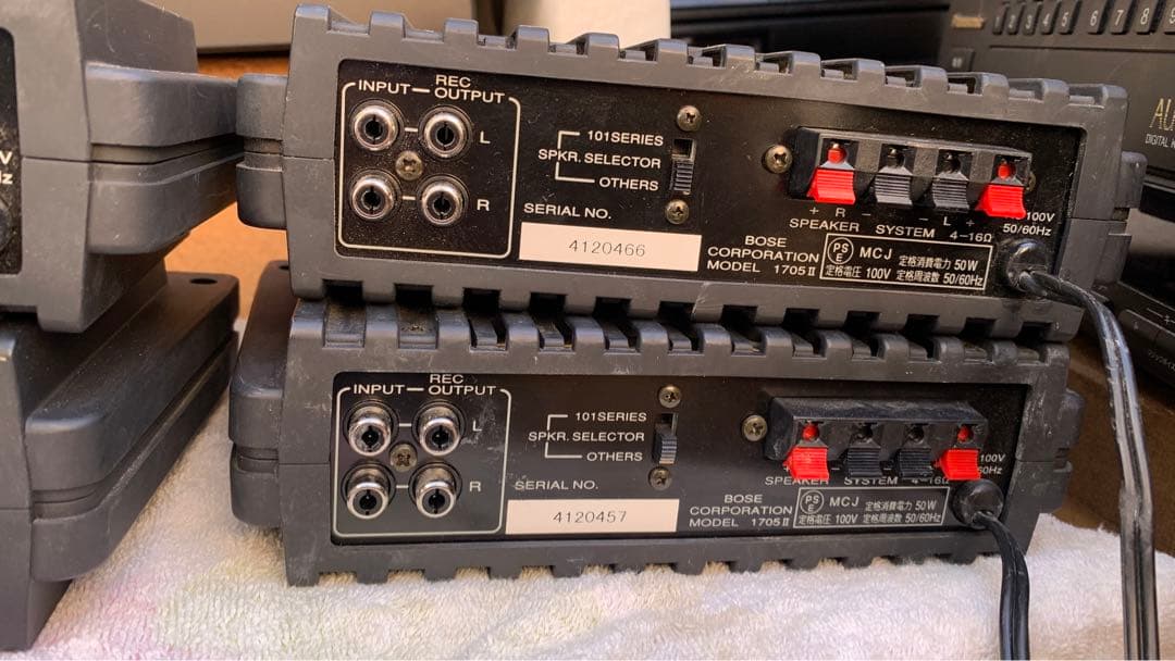 BOSE ボーズ　ステレオパワーアンプ　1705ii ４台