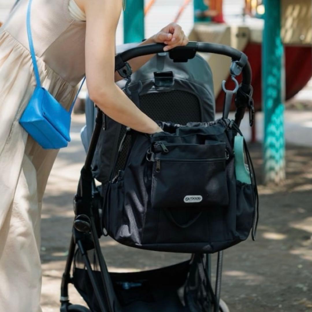 【美品】 25SS 別注 ペアレンツバッグ 3way マザーズバッグ ブラック 美品】 25SS 別注 ペアレンツバッグ 3way マザーズバッグ ブラック