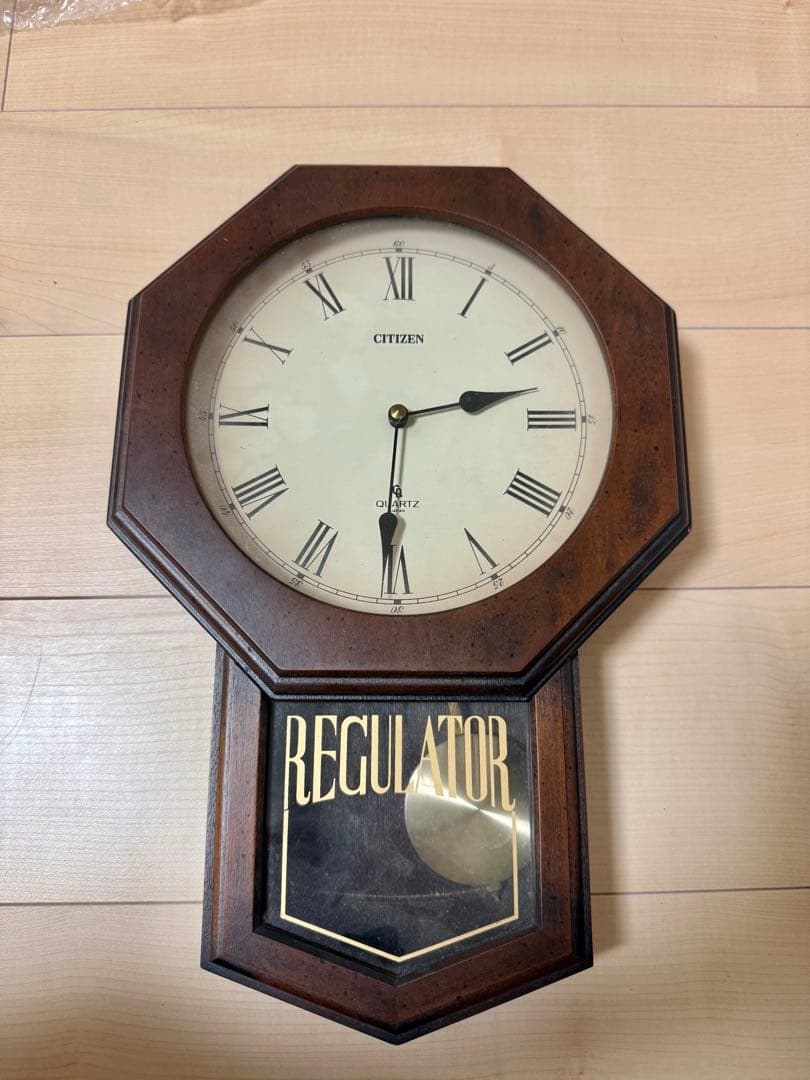 昭和レトロ】アンティーク シチズン CITIZEN 掛時計 柱時計 振り子時計