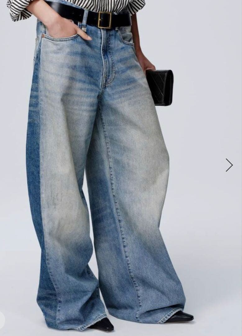 新品タグ付　R13 INSERT D’ARCY LOOSE JEAN R13 Insert D'arcy Loose Jean in Vintage Indigo Color | WE ARE ICONIC