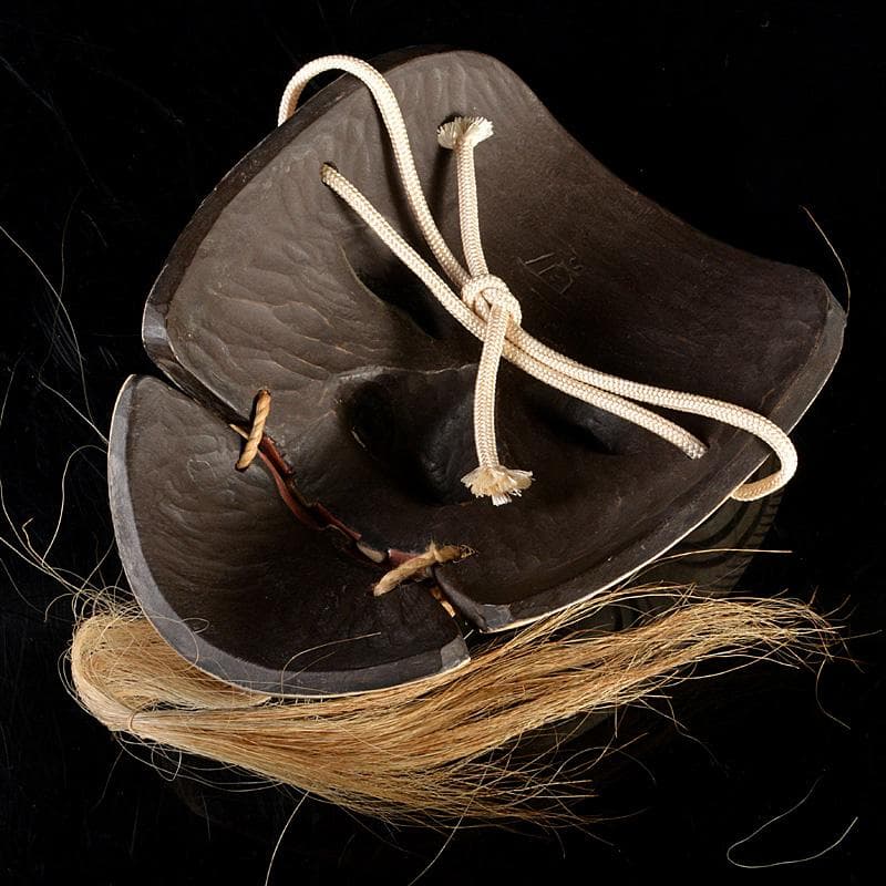 能面 能楽 雅楽 本山道子作 木彫 翁面 面袋付 共箱 M R5355 - メルカリ