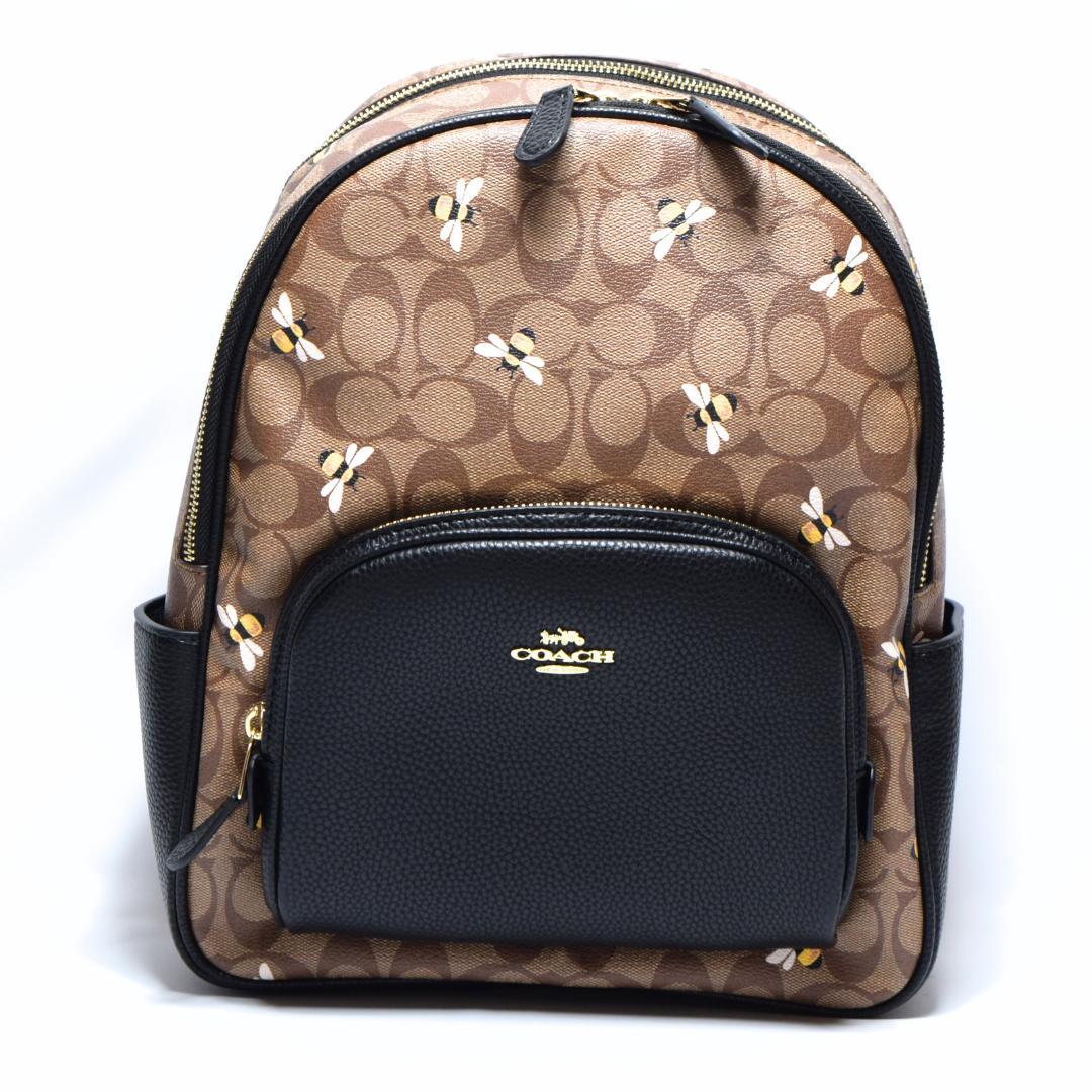 新品未使用】COACH コーチ リュック バックパック レディース 蜂柄