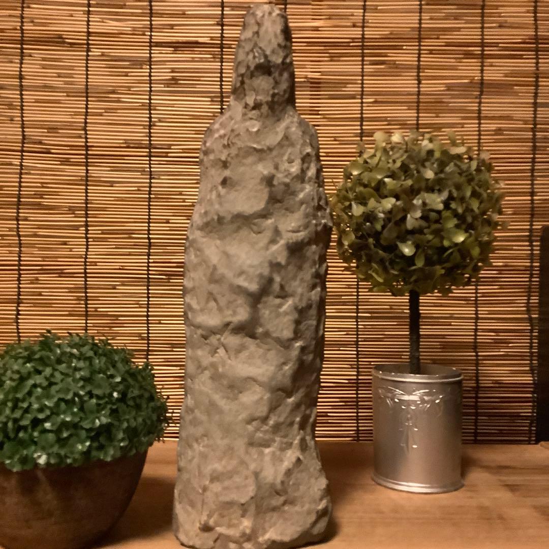 中国魏國「大魏・菩薩立像」南北朝時代・北斎・北魏様式・黒曜石・年号刻字