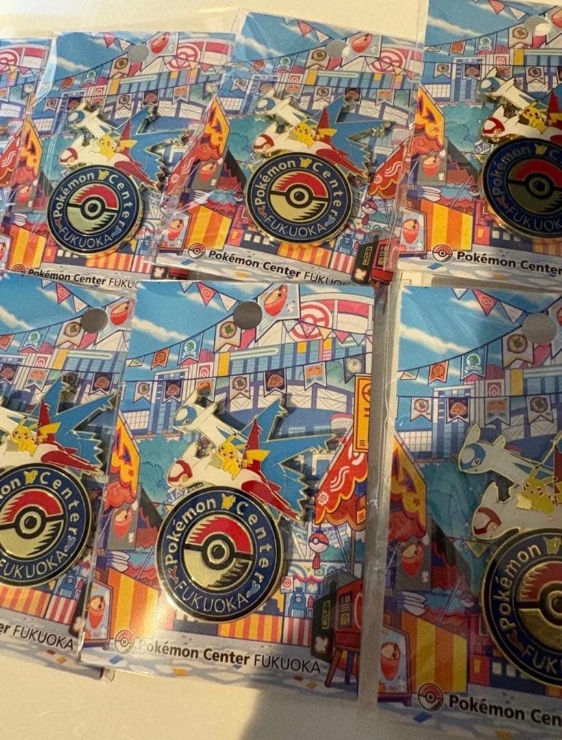 ポケモンセンターフクオカ ピンバッジ 10個 ピカチュウ ラティオス