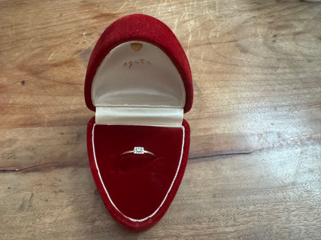 agete ダイヤモンドリング 20号 Ｋ18 0.08ct アガット