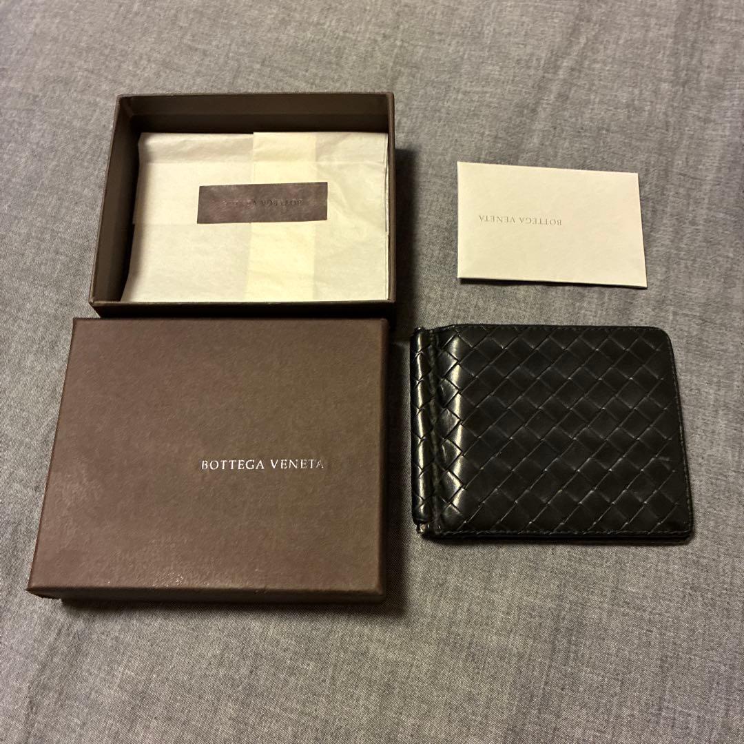 ボッテガベネタ、ブラックレザー マネークリップ 編み込みデザイン 楽天市場】ボッテガヴェネタ BOTTEGA VENETA マネークリップ付き 二