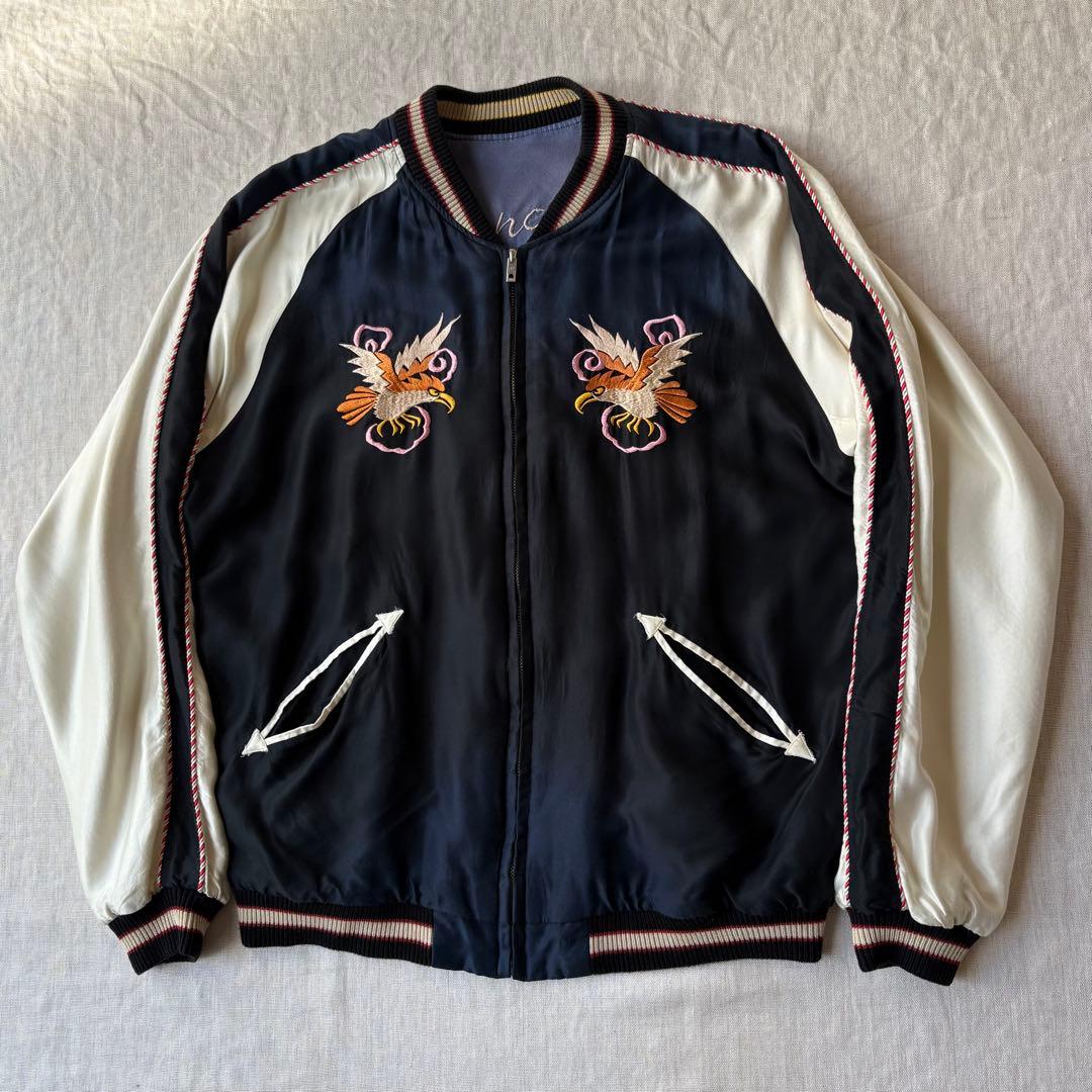 超美品東洋 美品 テーラー東洋 EAGLE×JAPAN MAP スカジャン TT14896