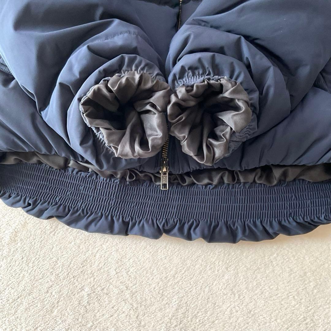 美品】Theory セオリー ショートダウンジャケット 現行タグ ネイビー S