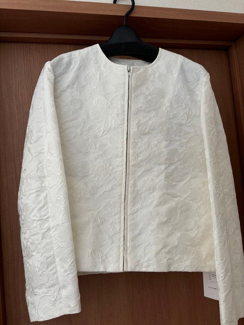 OHGA Flower jacket ホワイト　新品未使用タグ付き Untitleddesign-2025-08-