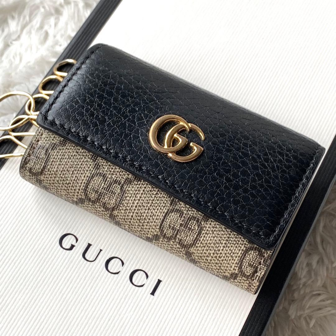 美品 6連 GUCCI キーケース マーモント スプリーム GG グッ