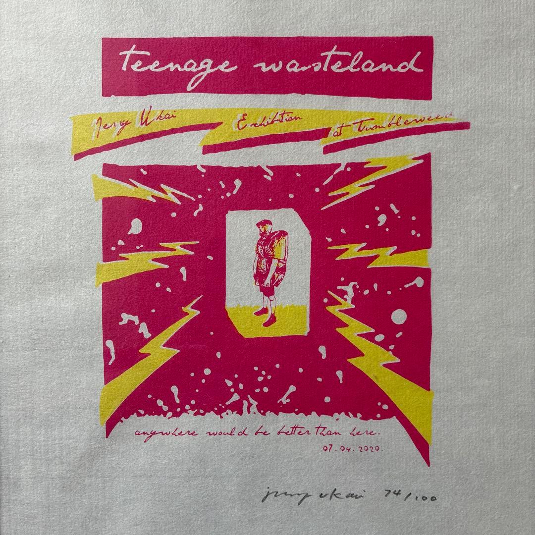 ジェリー鵜飼 Teenage Wasteland シルクスクリーン サイン入り - メルカリ