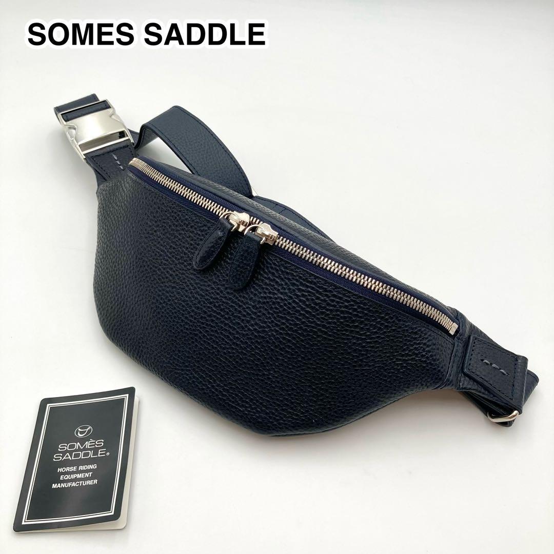 しんしん✨ソメスサドル ギャロップ ウエストポーチ バッグ GL-09 紺 ソメスネットショップ / ギャロップ ウエストポーチ GL-09