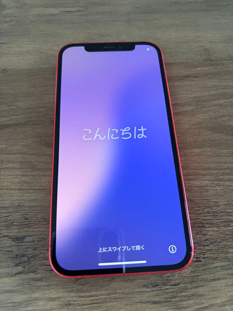 iPhone12 64GB 赤　バッテリー80% SIMフリー 初期化済み