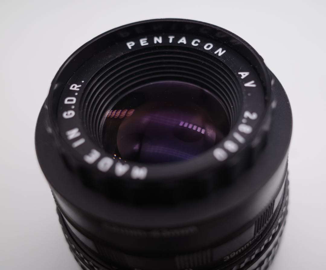 55 未使用　バブルボケレンズ Pentacon（Diaplan)80mmM42