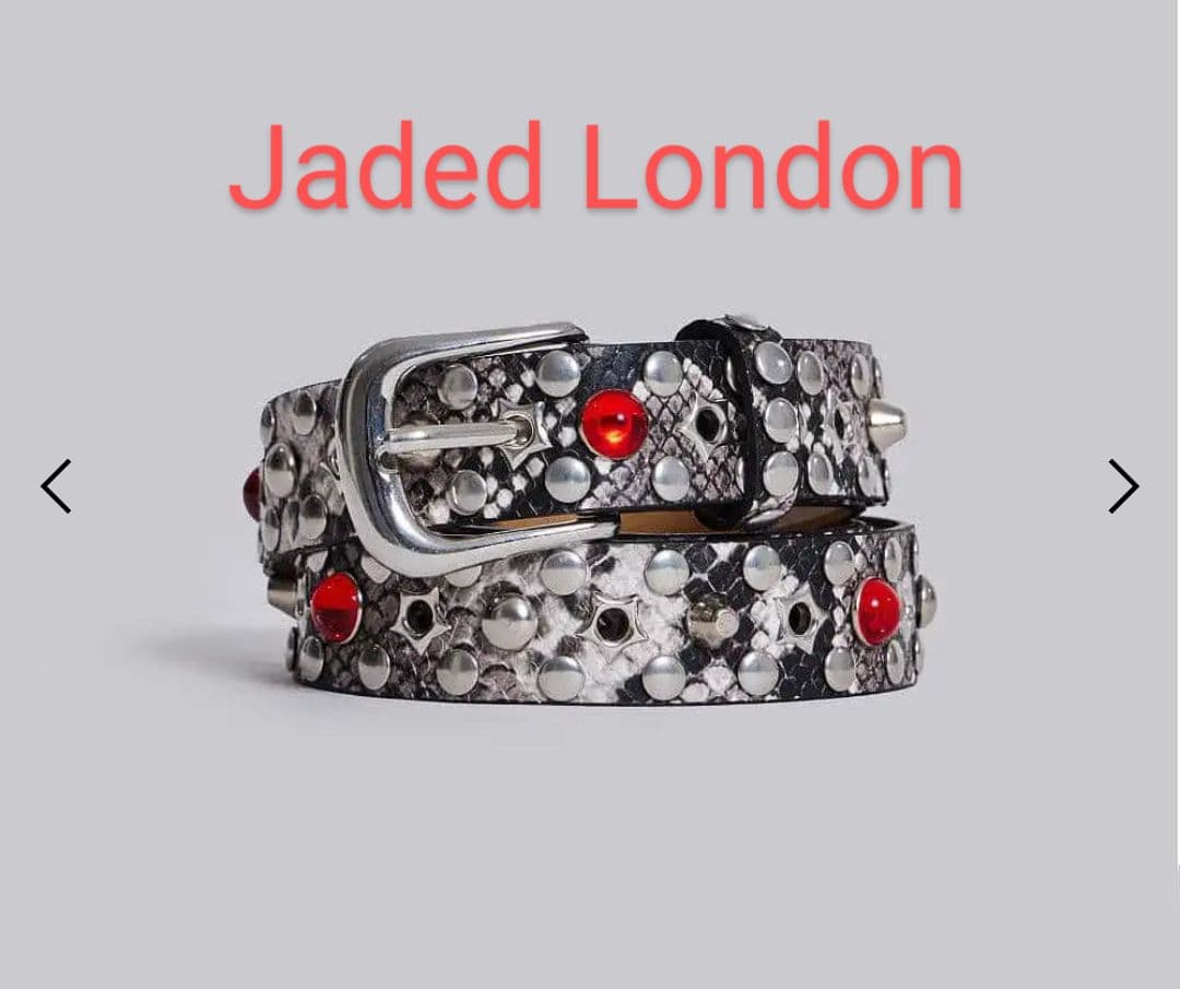【新品タグ付】JADED LONDON スネーク柄ベルト 正規品 新品タグ付】JADED LONDON スネーク柄ベルト 正規品 - メルカリ