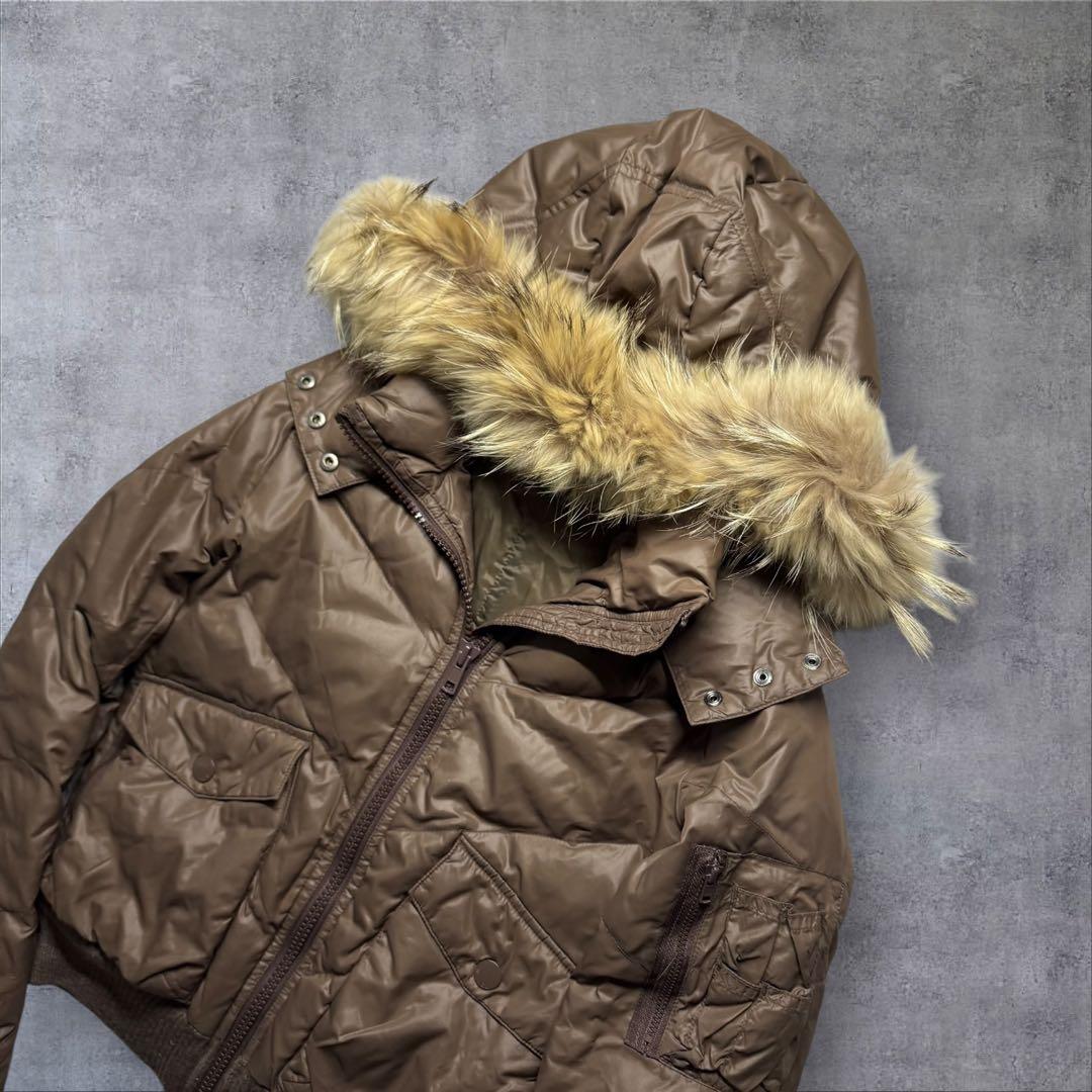 Y2K moussy ファーダウンジャケット 平成ギャル 白ギャルn2b MA1