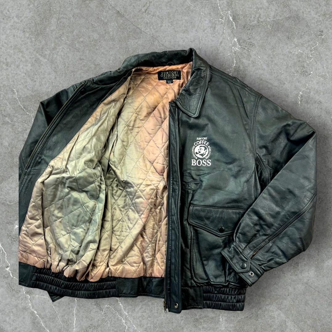 美品✨サントリー ボス フライトジャケット A2 初代ボスジャン Y2K