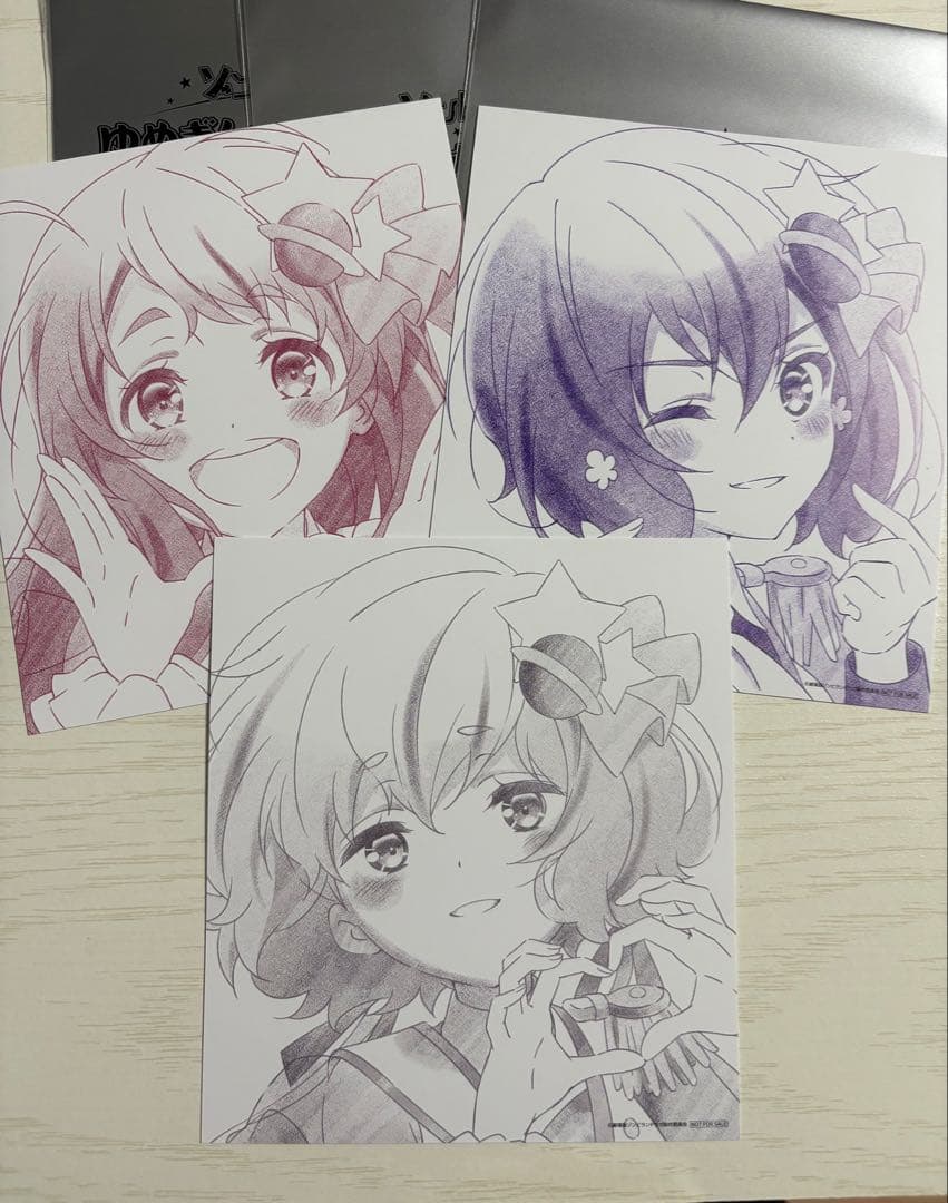 ゾンビランドサガ ミニ色紙風カード 紺野純子 水野愛 源さくら 入場者