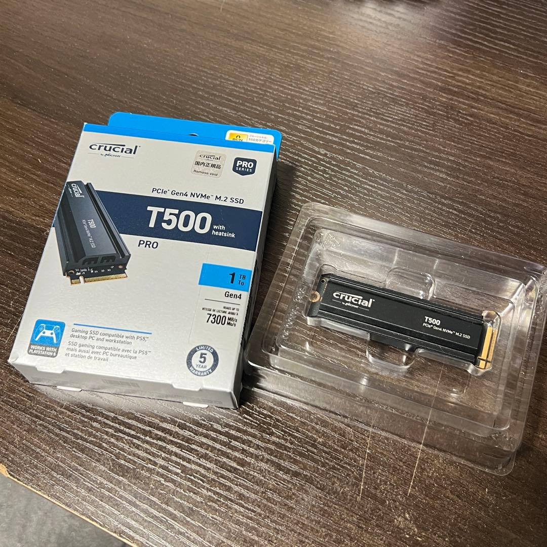 内蔵型SSD Crucial T500 1TB SSD (PCIe Gen4 NVMe)