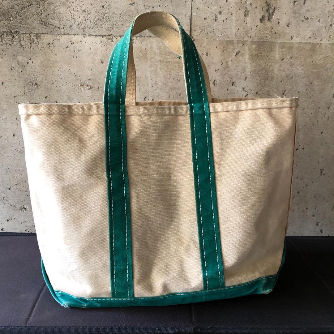 エルエルビーン トートバッグ 80s グリーン 2色タグ トーンタグ M