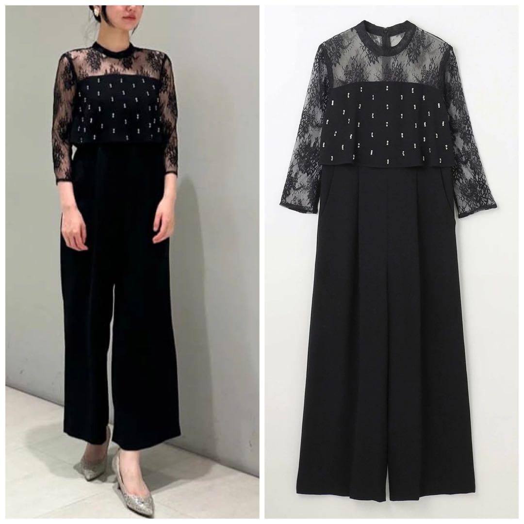 GRACE CONTINENTAL 刺繍サロペット 黒 38号 美品 楽天市場】【レンタル】 レンタルパンツドレス GRACE CONTINENTAL