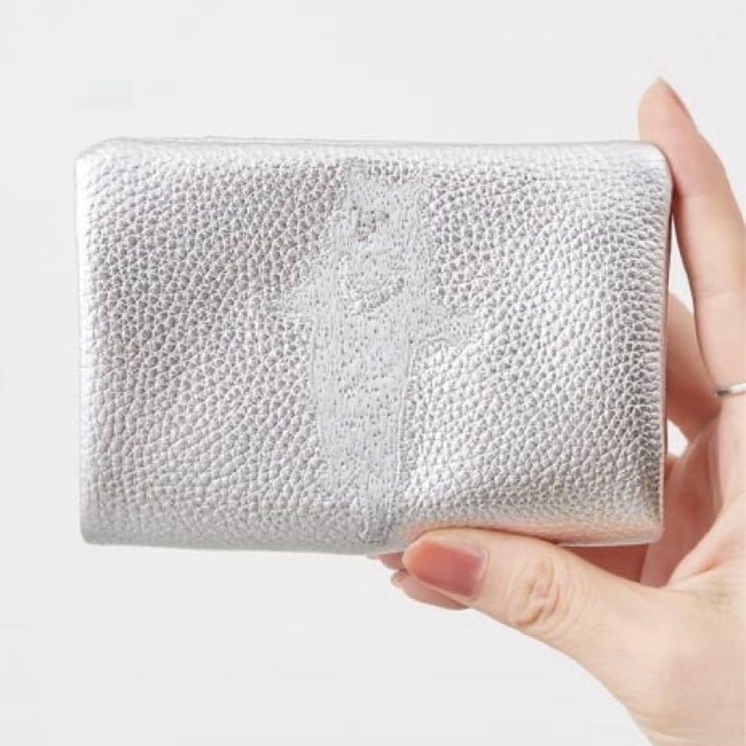 美品】ear PAPILLONNER クマ レザー 二つ折り財布 シルバー - メルカリ