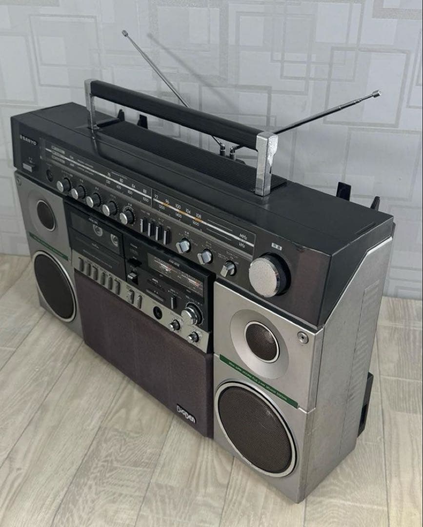 【動作品】希少 大型 ラジカセ SANYO サンヨー MR-X20 昭和レトロ