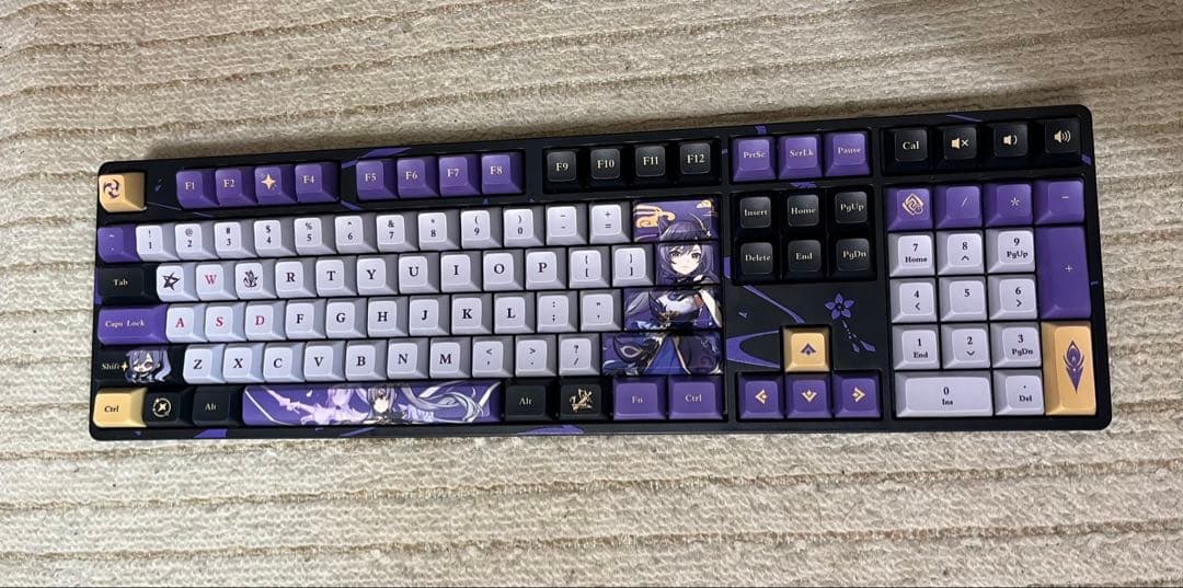 【原神】刻晴疾雷快雨キーボード Genshin 快銀軸 原神】刻晴疾雷快雨キーボード Genshin TTC快銀軸 原神,パソコン関連