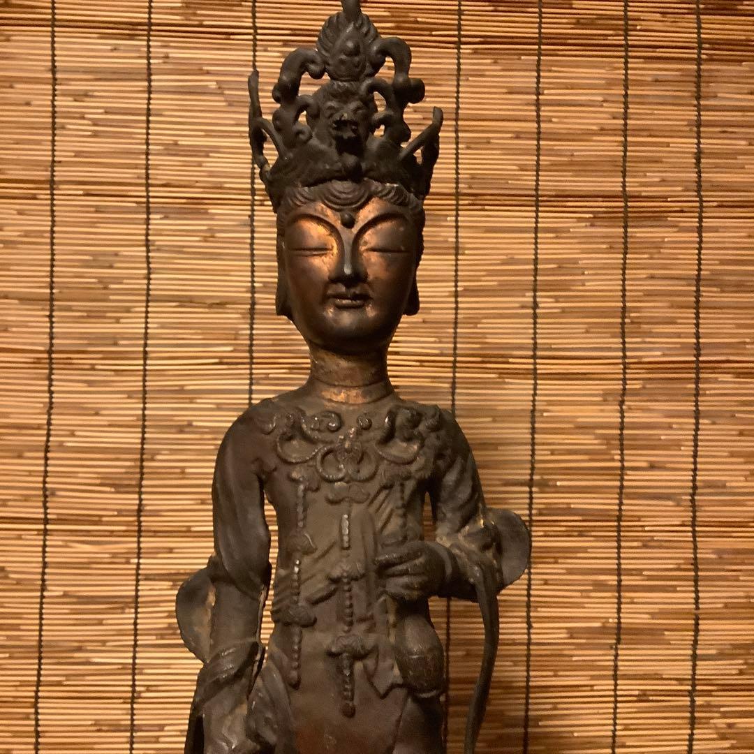 朝鮮・三国時代「百済・観世音菩像」高句麗・新羅・百済・天平・銅鉄