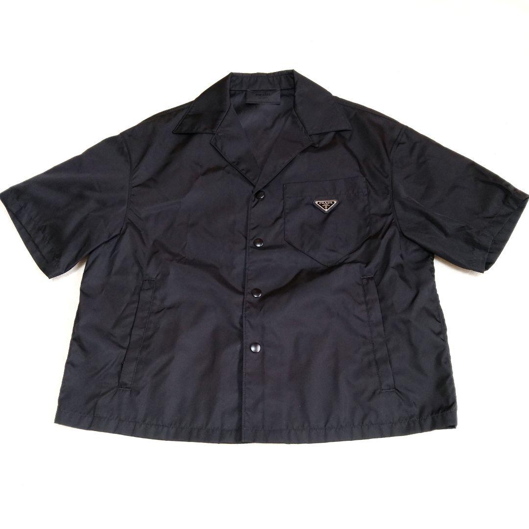 PRADA プラダ 22ss ナイロン 半袖シャツ 三角ロゴ ブラック S 楽天市場】【極美品】PRADA プラダ シャツ 2022年製 Re-Nylon