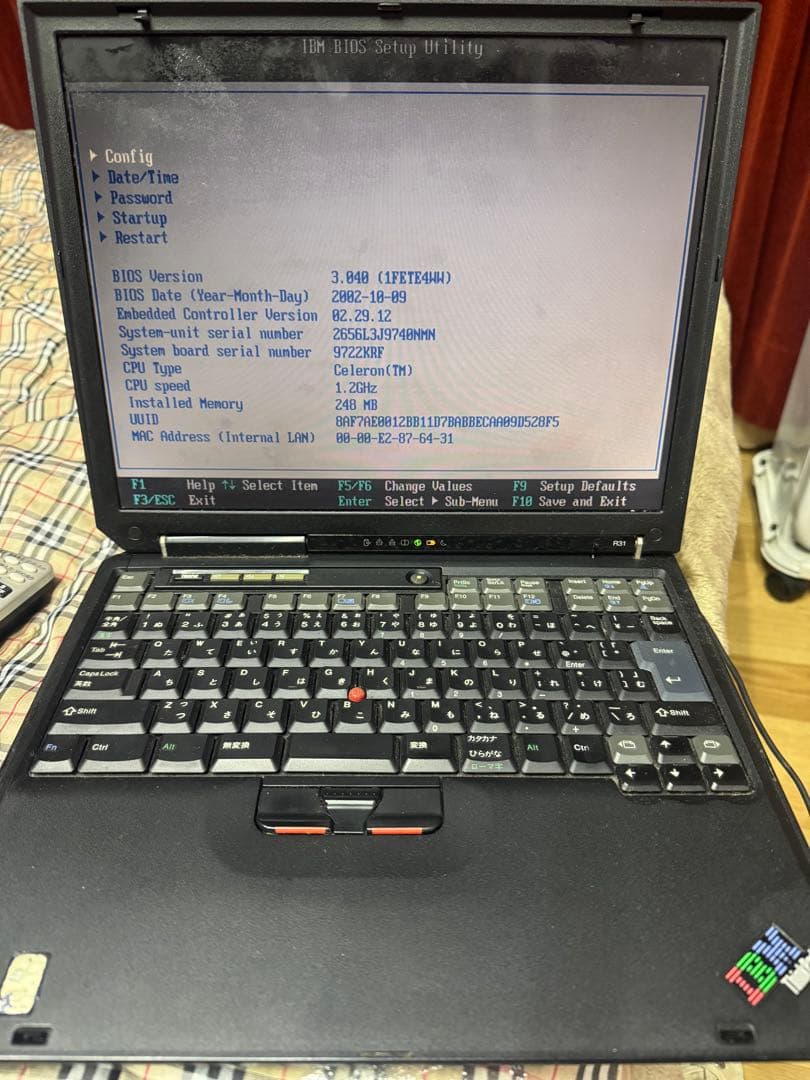 IBM ThinkPad R31（Type 2656-L3J）
