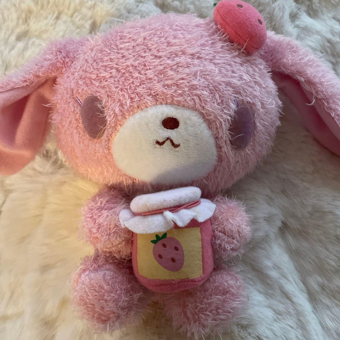 シュガーバニーズ　ストロベリーうさ　ぬいぐるみ　サンリオ　平成レトロ　いちご Yahoo!オークション - シュガーバニーズ ストロベリーうさ ぬいぐるみ