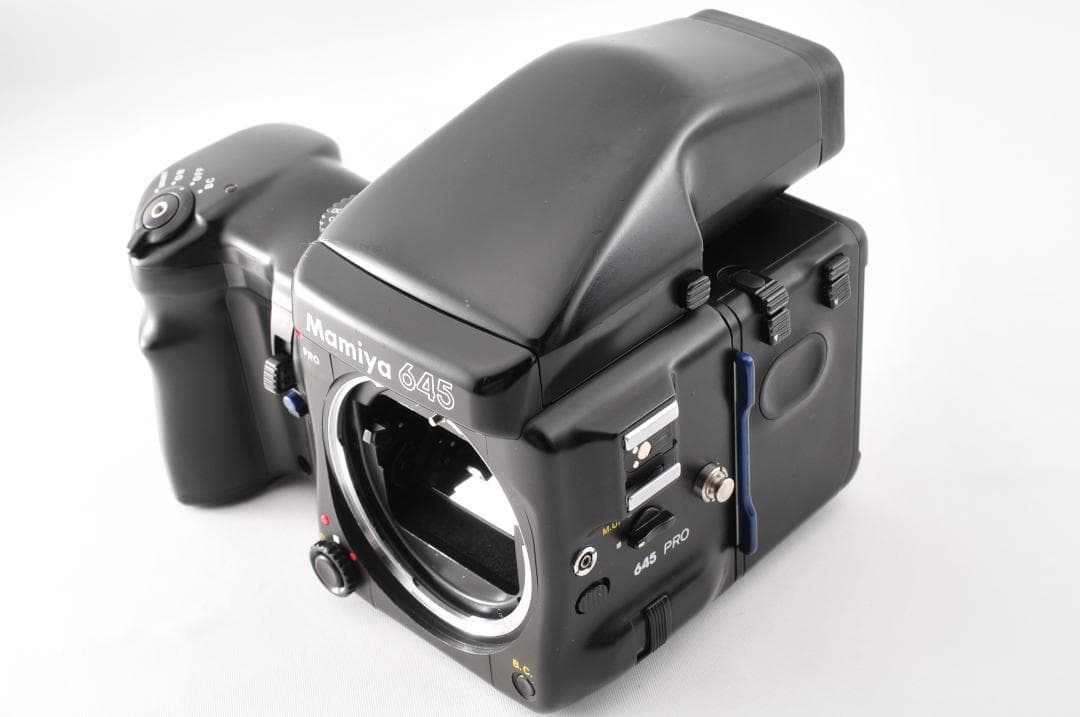 フィルムカメラ Mamiya 645 Pro Film Back Finder w/Grip