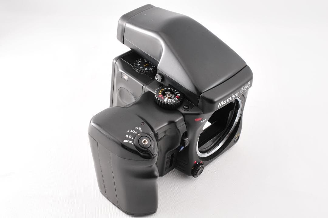 フィルムカメラ Mamiya 645 Pro Film Back Finder w/Grip