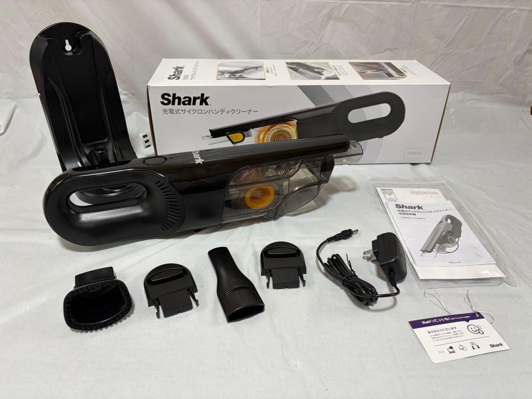 【美品】Shark 充電式サイクロンハンディクリーナー CH901J Shark 充電式サイクロンハンディクリーナー CH901J: Shark｜JAL Mall