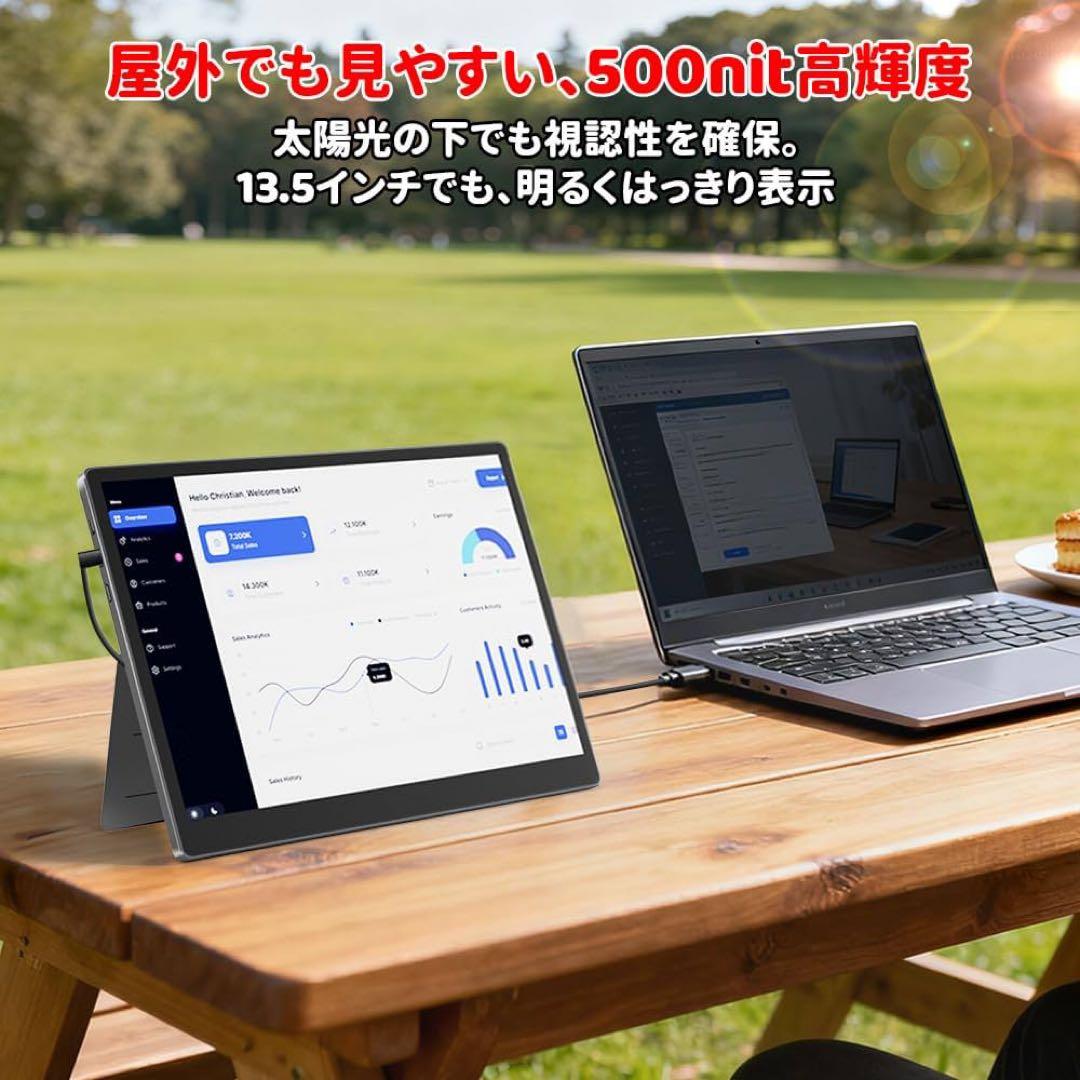 モバイルモニター 13.5インチ 2256×1504 Switch2ドック不要