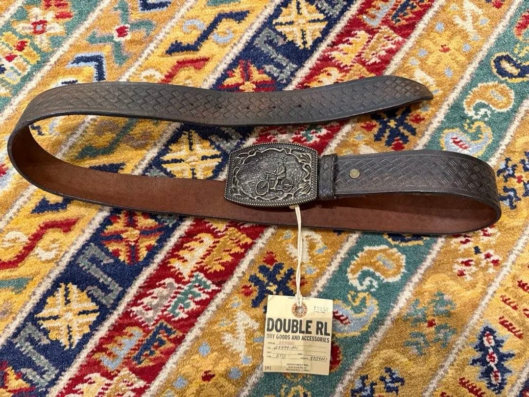 新品*RRL*バスケットウィーブエンボスド レザー ベルト *　W32 バスケットウィーブ レザー ベルト｜ポロ ラルフ ローレンの通販