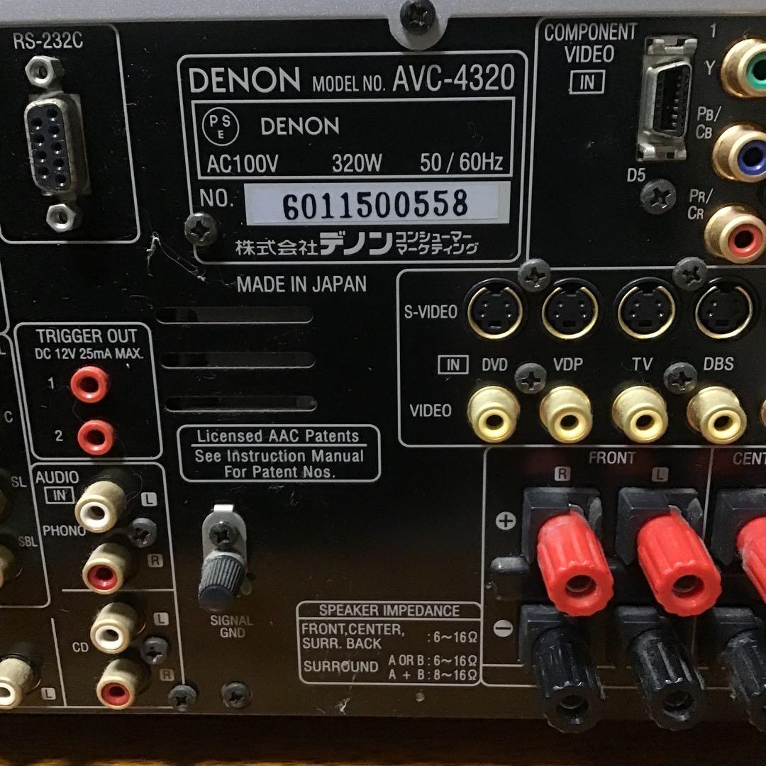 DENON デノン AVサラウンドアンプ AVC-4320