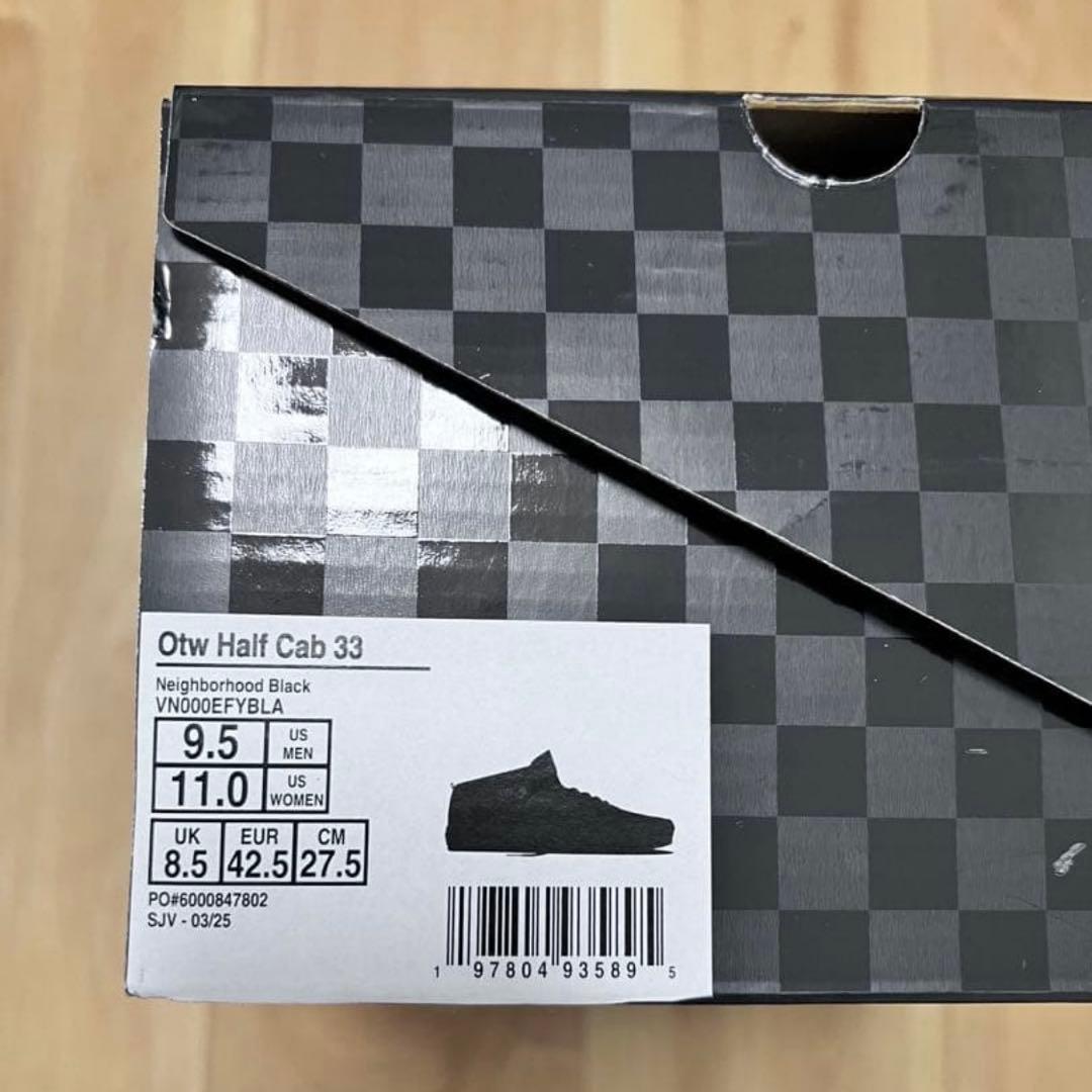 靴 Vans x NEIGHBORHOOD Half Cab 27.5cm